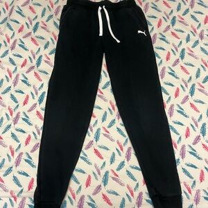 Puma Kids Black Jogger Pants
